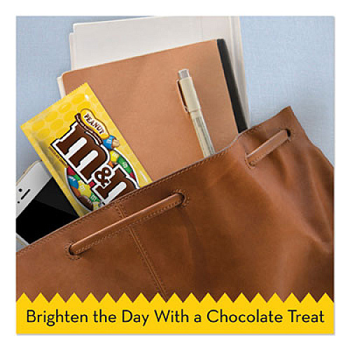 M & M's Chocolate Candies, Peanut, Individually Wrapped, 1.74 oz, 48/Box (01232)