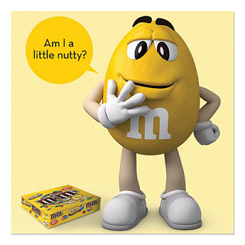 M & M's Chocolate Candies, Peanut, Individually Wrapped, 1.74 oz, 48/Box (01232)