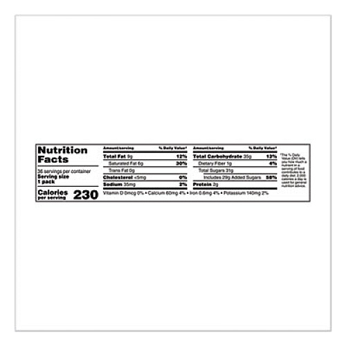 M & M's CHOCOLATE CANDIES, MILK CHOCOLATE, INDIVIDUALLY WRAPPED, 1.69 OZ, 36/BOX (2072055)