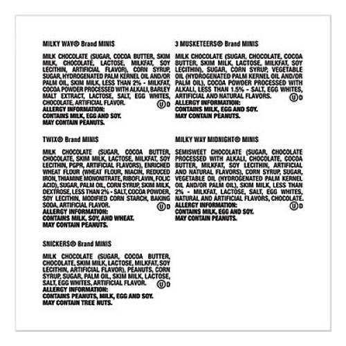 Snickers MINIS SIZE VARIETY PACK, ASSORTED, 4 LB (2806912)