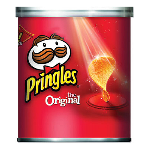 Pringles Potato Chips, Original, 1.3 oz Canister, 36/Carton (16905)