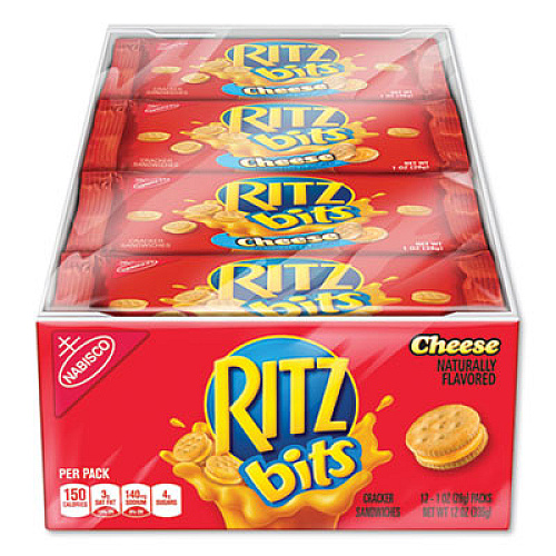 Nabisco RITZ BITS, CHEESE, 1 OZ POUCH, 12/PACK (716078)