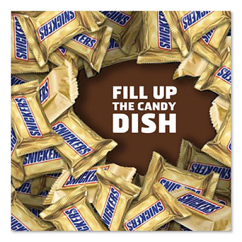 Snickers MINIS SIZE CHOCOLATE BARS, MILK CHOCOLATE, 4.4 OZ PACK, 12 PACKS/CARTON (903939)