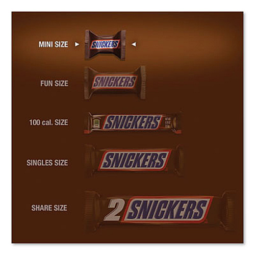 Snickers MINIS SIZE CHOCOLATE BARS, MILK CHOCOLATE, 40 OZ, 2/BUNDLE (2401379)