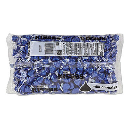 Hershey's KISSES, MILK CHOCOLATE, DARK BLUE WRAPPERS, 66.7 OZ BAG (1824548)