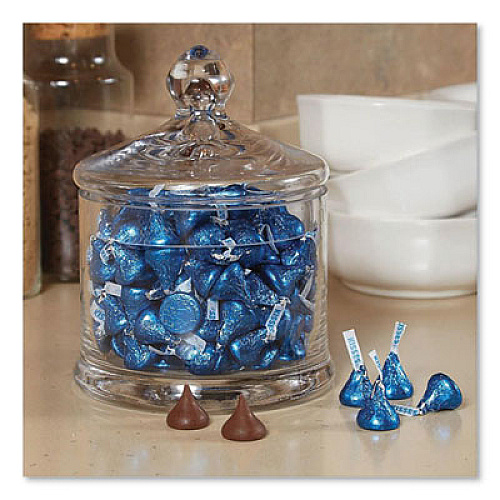 Hershey's KISSES, Milk Chocolate, Dark Blue Wrappers, 60 oz Bag (60194)