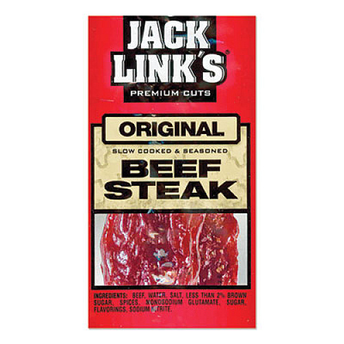 Jack Links Beef Steak, Original, 1 oz., 12/Box (02027)