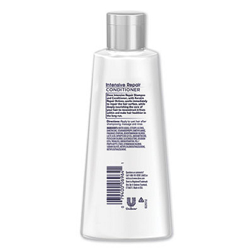 Dove INTENSIVE REPAIR HAIR CARE, CONDITIONER, LIGHT SCENT, 3 OZ (06964EA)