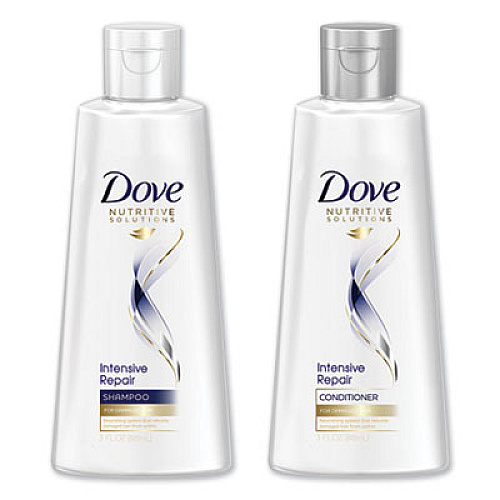 Dove INTENSIVE REPAIR HAIR CARE, SHAMPOO, LIGHT SCENT, 3 OZ, 24/CARTON (06963CT)