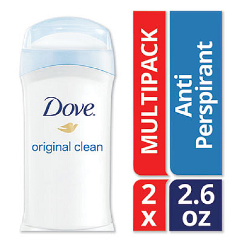 Dove INVISIBLE SOLID ANTIPERSPIRANT DEODORANT, ORIGINAL SCENT, 2.6 OZ, 2/PARK (51910PK)