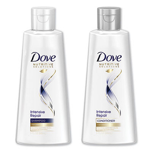 Dove INTENSIVE REPAIR HAIR CARE, CONDITIONER, LIGHT SCENT, 3 OZ, 24/CARTON (06964CT)