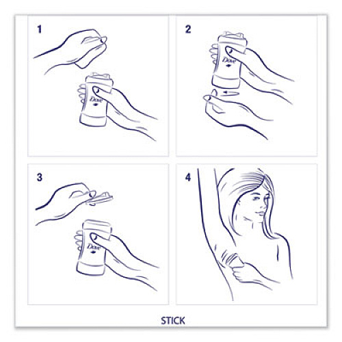 Dove INVISIBLE SOLID ANTIPERSPIRANT DEODORANT, ORIGINAL SCENT, 2.6 OZ, 2/PARK (51910PK)