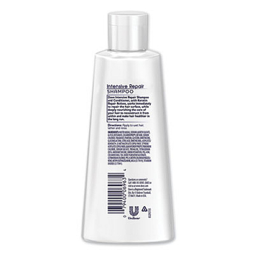 Dove INTENSIVE REPAIR HAIR CARE, SHAMPOO, LIGHT SCENT, 3 OZ, 24/CARTON (06963CT)