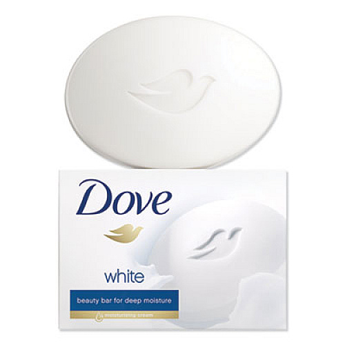Dove White Beauty Bar, Light Scent, 3.17 oz, 12/Carton (04090CT)