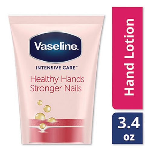 Vaseline INTENSIVE CARE HEALTHY HANDS STRONGER NAILS LOTION, 3.4 OZ SQUEEZE TUBE (04183EA)