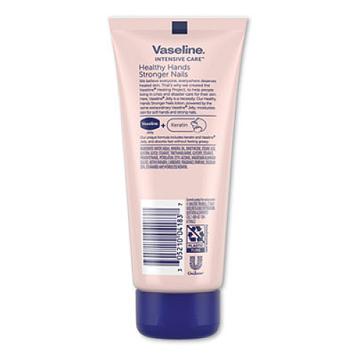 Vaseline INTENSIVE CARE HEALTHY HANDS STRONGER NAILS LOTION, 3.4 OZ SQUEEZE TUBE (04183EA)
