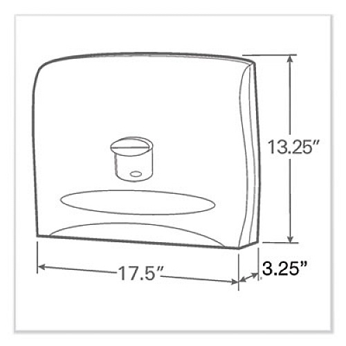 Scott Personal Seat Cover Dispenser, 17.5 x 2.25 x 13.25, White (09505)