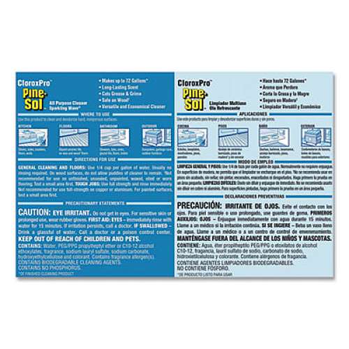 Pine-Sol All Purpose Cleaner, Sparkling Wave, 144 oz Bottle, 3/Carton (97434)