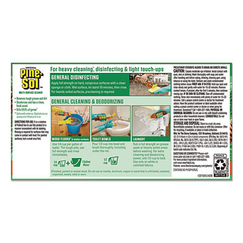 Pine-Sol Multi-Surface Cleaner, Pine Disinfectant, 24oz Bottle, 12 Bottles/Carton (97326CT)