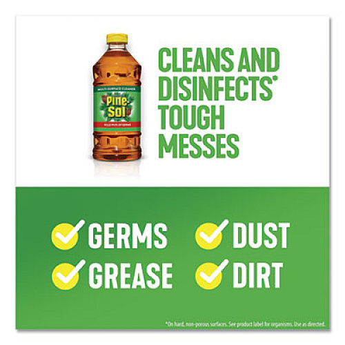 Pine-Sol Multi-Surface Cleaner, Pine Disinfectant, 24oz Bottle, 12 Bottles/Carton (97326CT)
