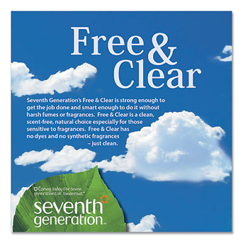 Seventh Generation NATURAL FABRIC SOFTENER SHEETS, FREE AND CLEAR, 80/BOX, 12 BOX/CARTON (22787)
