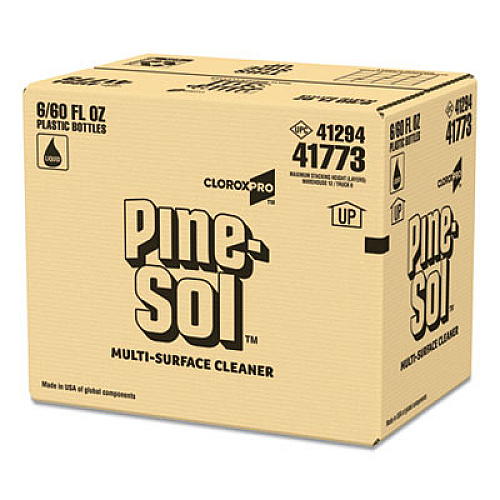 Pine-Sol Multi-Surface Cleaner Disinfectant, Pine, 60oz Bottle, 6 Bottles/Carton (41773CT)