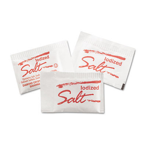 Diamond Crystal Salt Packets, 0.75 grams, 3,000/Carton (14609)