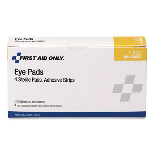 First Aid Only STERILE EYE PADS AND ADHESIVE STRIPS 4 EACH/BOX (71732)