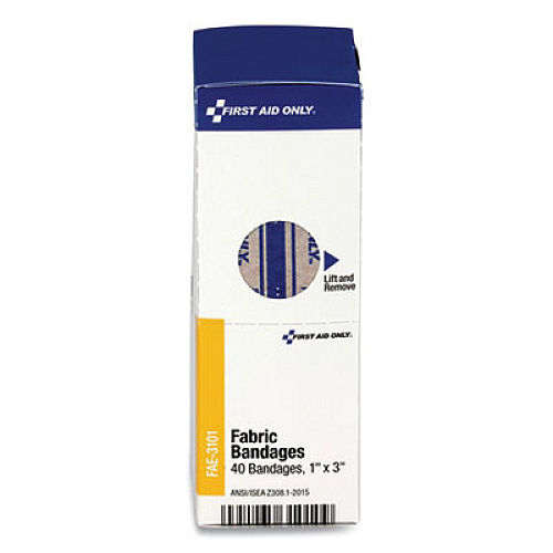 First Aid Only FINGERTIP BANDAGES, 1.75" X 2", 10/BOX (214258)