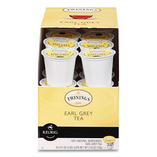 TWININGS TEA K-CUPS, EARL GREY, 0.11 OZ K-CUPS, 24/BOX (2105747)