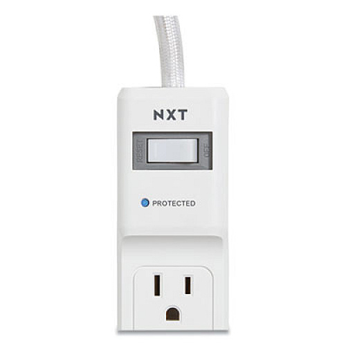 NXT Technologies Surge Protector, 4 AC Outlets, 2 USB Ports, 3 ft Cord, 600 J, White (24324333)