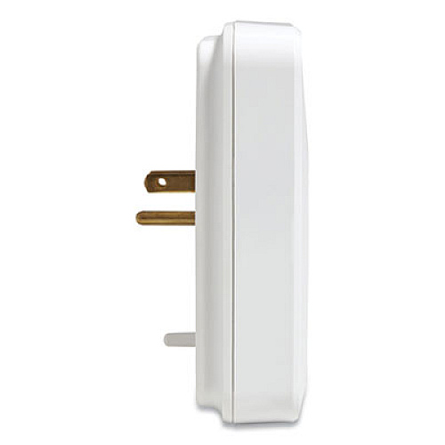 NXT Technologies Wall-Mount Surge Protector, 3 AC Outlets, 2 USB Ports, 600 J, White (24324336)