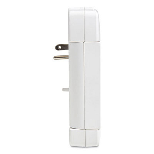 NXT Technologies Wall-Mount Surge Protector, 6 AC Outlets, 2 USB Ports, 900 J, White (24324340)