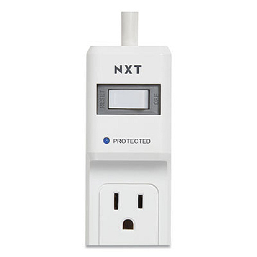 NXT Technologies Surge Protector, 6 AC Outlets, 8 ft Cord, 900 J, White (24373162)