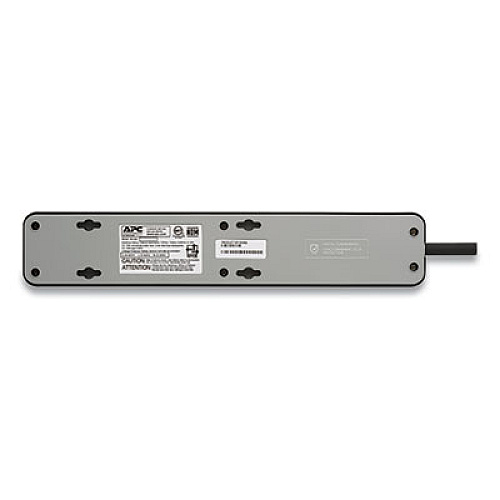 APC ESSENTIAL SURGEARREST SURGE PROTECTOR, 6 AC OUTLETS, 6 FT CORD, 1080 J, BLACK, 2/PACK (24380479)