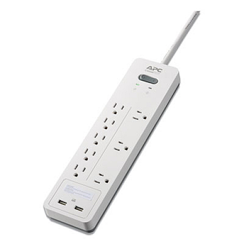 APC PH8U2W Home Office SurgeArrest Power Surge Protector