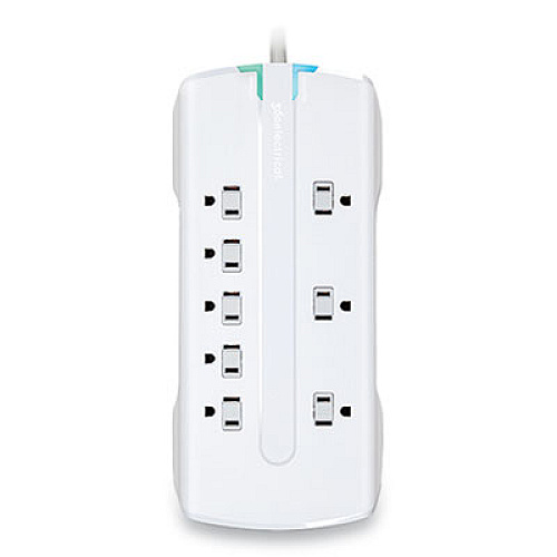 360 Electrical Visionary Surge Protector, 8 AC Outlets, 6 ft Cord, 3150 J, White (3603315CA4ES)