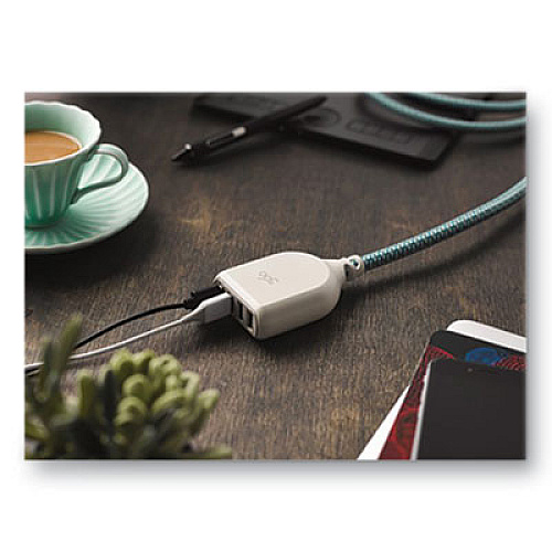 360 Electrical HARMONY COLLECTION BRAIDED USB EXTENSION CHARGING CABLE, 6 FT, SUMMER TWILIGHT (24300806)