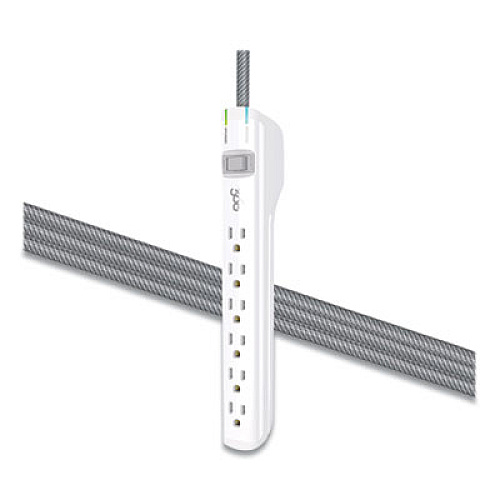 360 Electrical Habitat 6-Outlet Surge Protector, 6 ft Cord, Tungsten (360313TU)