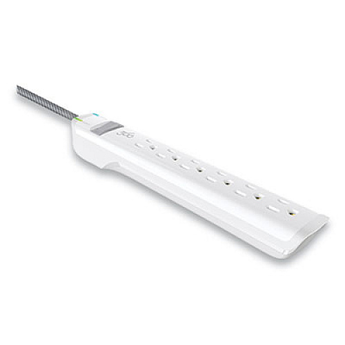 360 Electrical Habitat 6-Outlet Surge Protector, 6 ft Cord, Tungsten (360313TU)