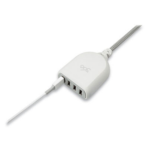 360 Electrical Harmony Collection Braided USB Extension Charging Cable, 6 ft, Tungsten (360623)