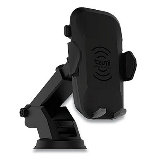 Tzumi WIRELESS CHARGING AUTO DASHBOARD MOUNT, QI WIRELESS CHARGING, BLACK (2846166)