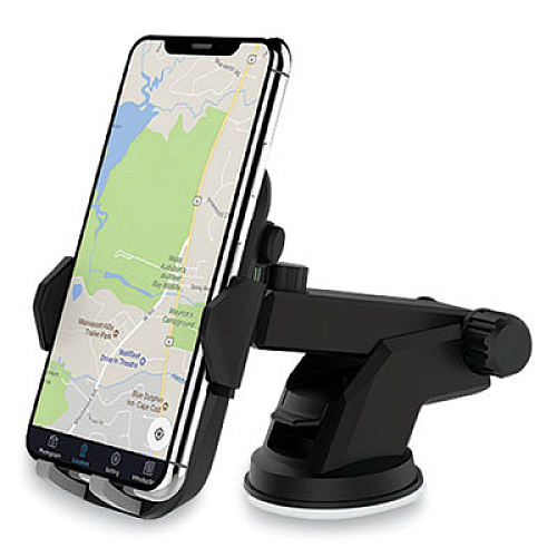 Tzumi WIRELESS CHARGING AUTO DASHBOARD MOUNT, QI WIRELESS CHARGING, BLACK (2846166)