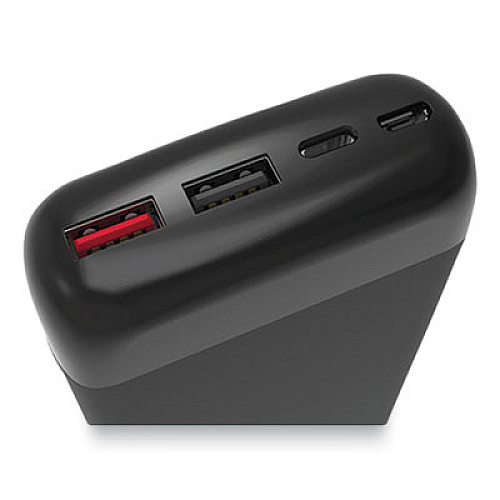 Tzumi POCKETJUICE WIRELESS PORTABLE CHARGER, 12,000 MAH, QI WIRELESS CHARGING, BLACK (2846527)