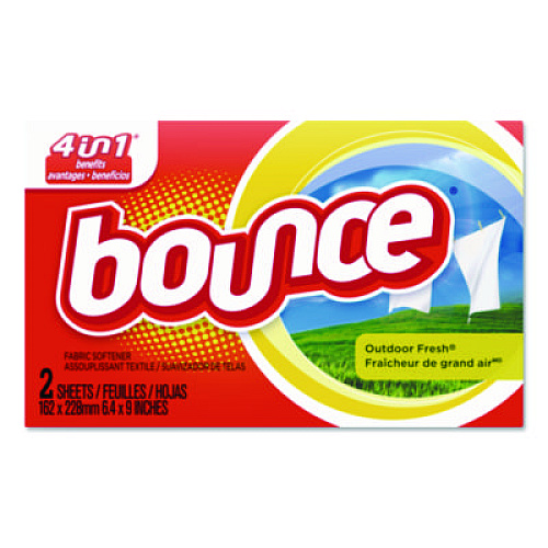 Bounce Fabric Softener Sheets, Coin Vend, Outdoor Fresh, 2/Box, 156 Boxes/Carton (02664)