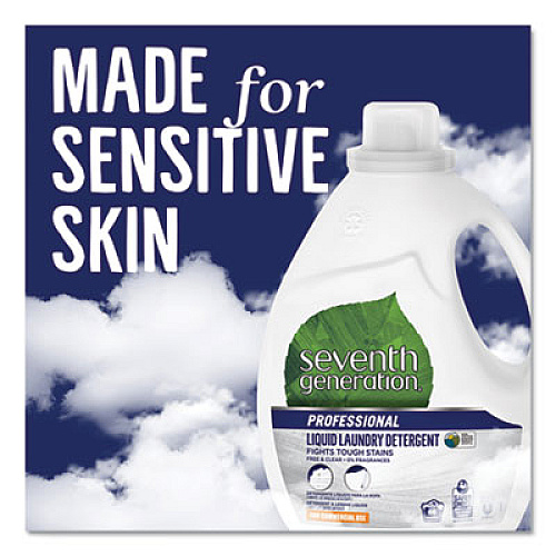 Seventh Generation Professional LIQUID LAUNDRY DETERGENT, FREE AND CLEAR SCENT, 150 OZ BOTTLE, 4/CARTON (44732CT)