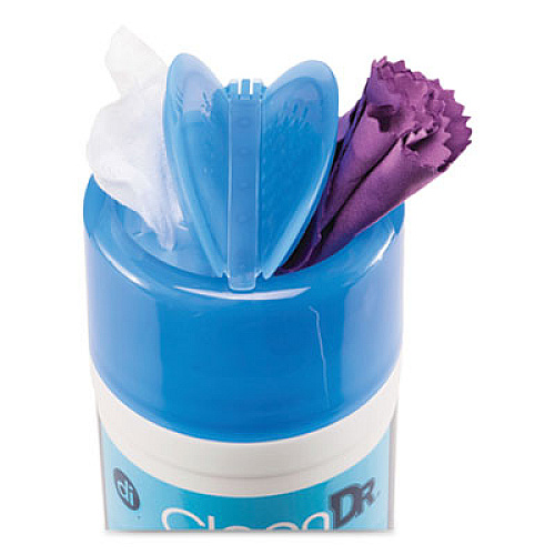 Digital Innovations CLEANDR WET/DRY STREAK-FREE WIPES, INCLUDES 6.5" MICROFIBER CLOTH, 70/TUB (2116094)