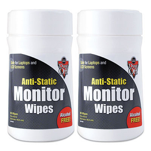 Dust-Off 717813 Premoistened Monitor Wipes