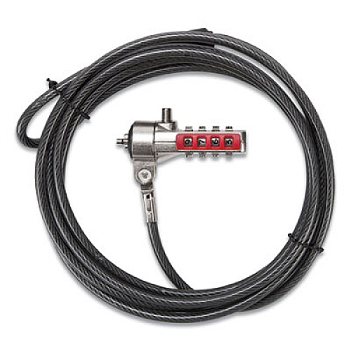 Targus DEFCON CABLE LOCK, 6.5 FT, BLACK (672577)