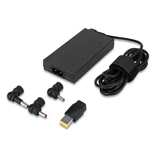 Targus ULTRA-SLIM LAPTOP CHARGER FOR VARIOUS DEVICES, 65W, BLACK (1687604)